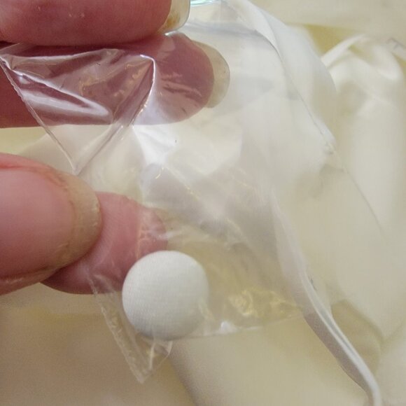 Lulus Radiant Adoration White Satin Lace Backless Maxi (Bridal), Sz M, $92 - Picture 7 of 9